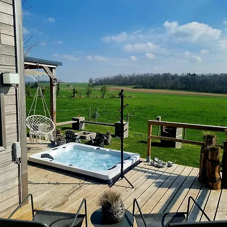 Lodge Tiny Housse Serenity Avec Jacuzzi Et Piscine *