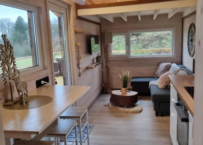 Lodge Tiny Housse Serenity Avec Jacuzzi Et Piscine *