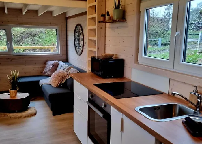 Tiny Housse Serenity Avec Jacuzzi Et Piscine Domek letniskowy Tinlot